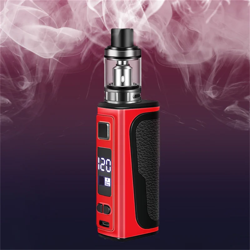 Elektronische Zigaretten Vape Pen Smoke 120W Box Mod Kit 1800mah 2,5ml  Zerstuber OLED-Bildschirm E-Zigarette Verdampfer Vaper Shisha Ecig -  AliExpress 44