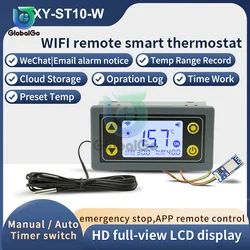 ST10 Remote WIFI Thermostat Temperature Controller Module DC 6-30V 10A Thermostat Regulator Heating Cooling Control With Sensor