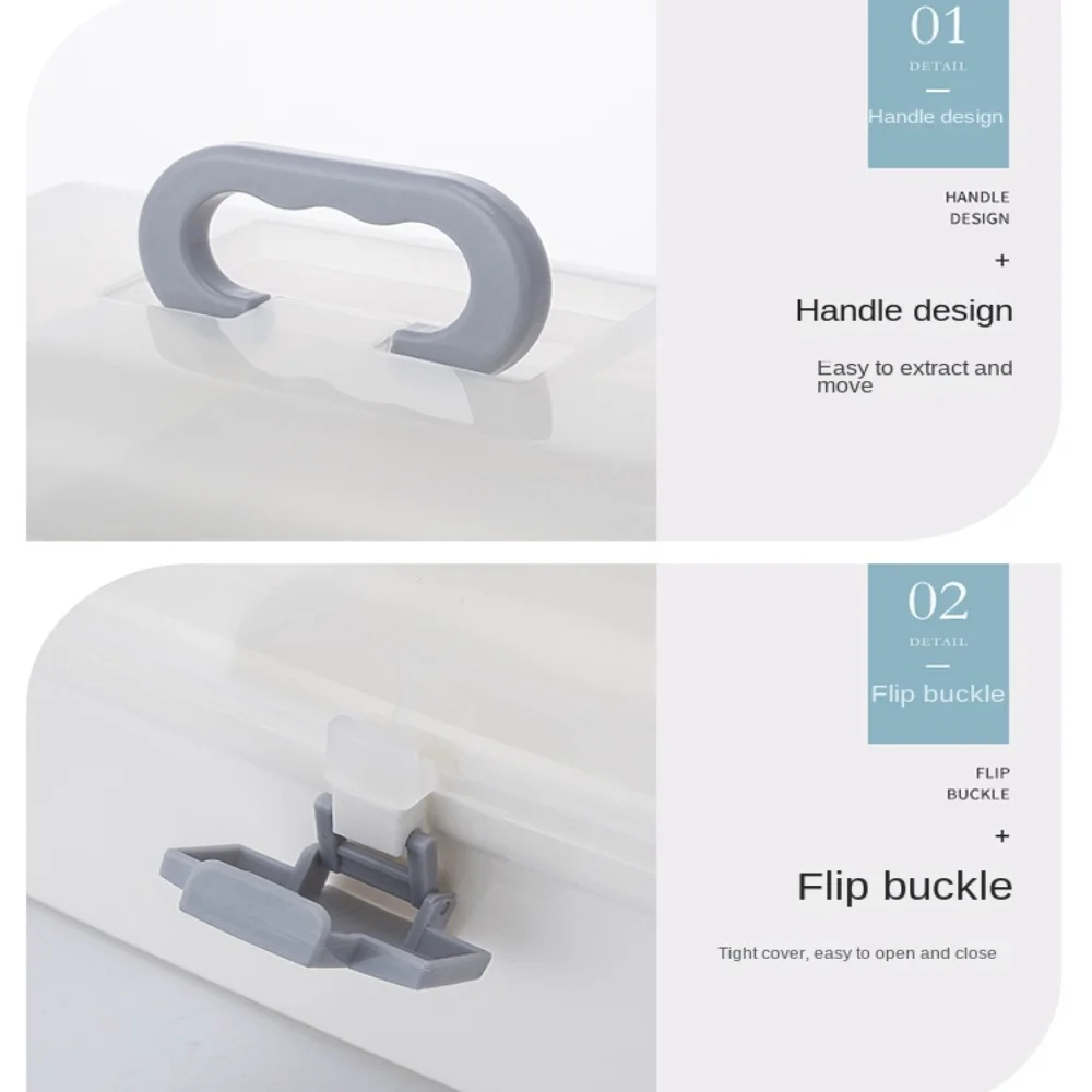 다층 대형 알약 상자 방수 대용량 약장 먼지 방지 플라스틱 대형 알약 케이스 알약 보관