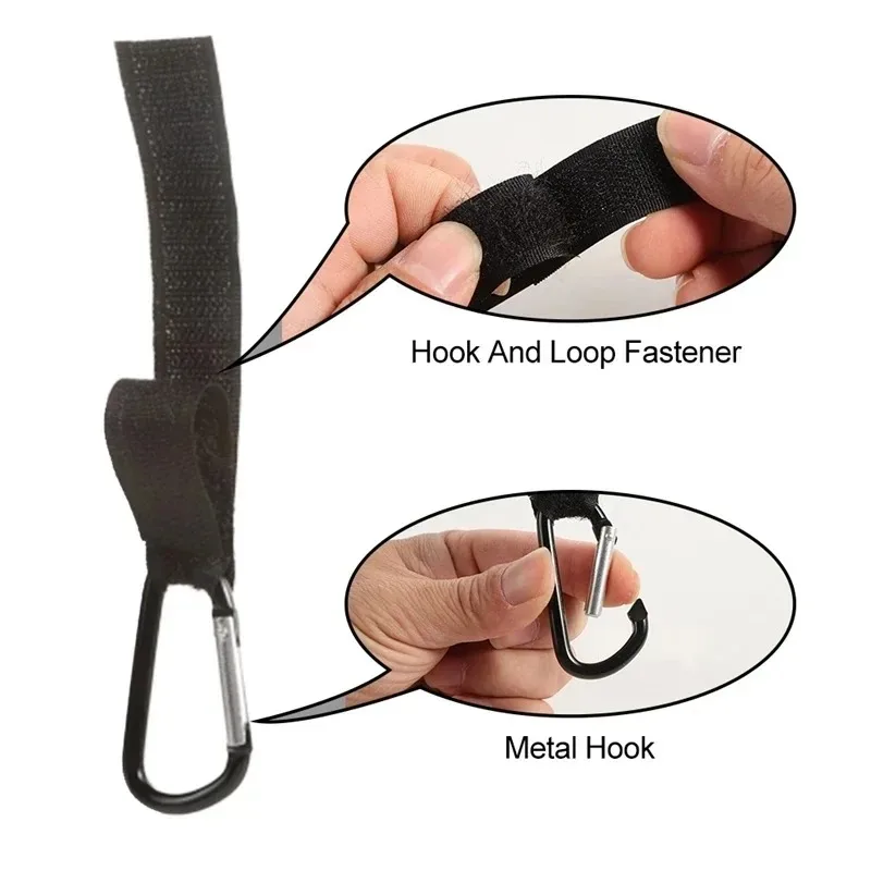 1-5 قطعة هوك عربة طفل كليب سبائك الألومنيوم حلقة تسلق العربة المنظم حفاضات حقيبة التسوق عربة هوك شماعات عربة اكسسوارات