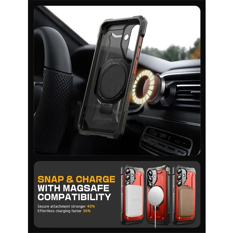 SUPCASE do Samsung Galaxy S25 Case 6,2 "UB Grip Heavy Duty, odporny na wstrząsy magnetyczny futerał na telefon kompatybilny z Wi — zdjęcie produktu 6