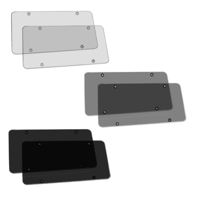 

Car Clear Reflective Anti-Speed Red Light Toll Camera Stopper License Plate Cover License Plate Shell Unbreakable Holder