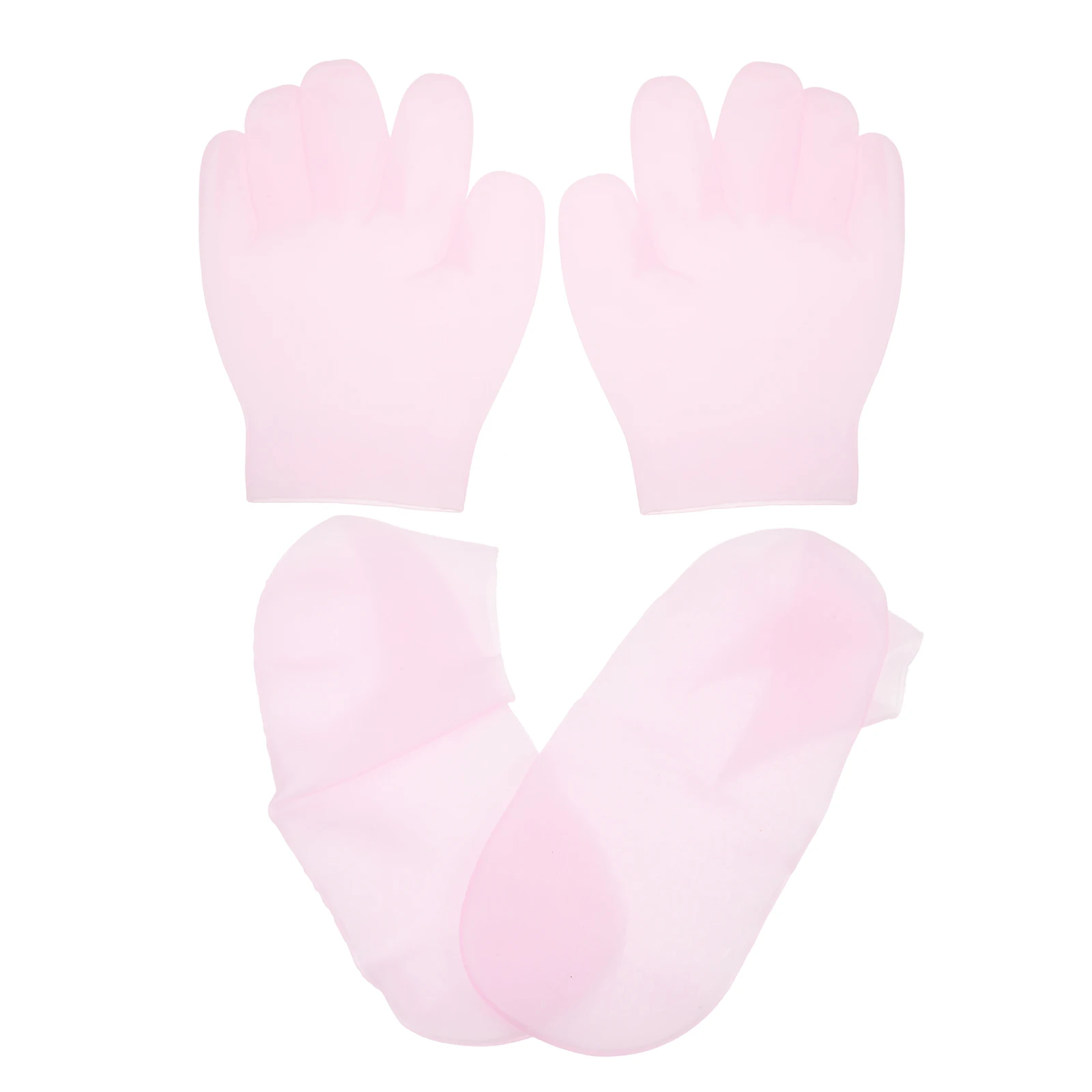 

2 Pairs Moisturizing Socks Spa Hands Repairing Masks For Hand Feet Care Gloves Soft Elastic Reusable Foot Mask Socks Travel Use
