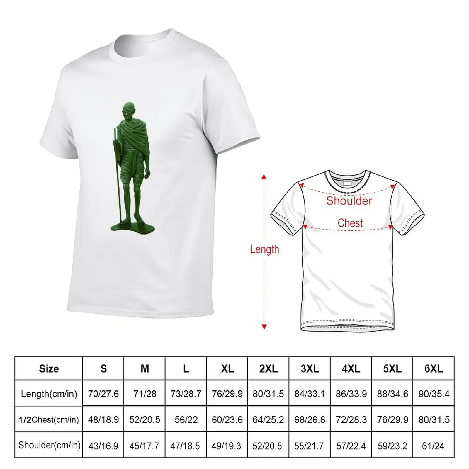 The Pacifist (Mahatma Gandhi) T-Shirt street wear customs design your own shirts graphic Men's t shirts