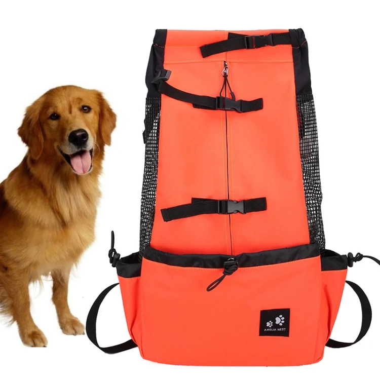 New Breathable Pet Dog Tote Bag Big Dog Golden Retriever Bulldog Backpack Adjustable Big Dog Travel Bag Pet Products