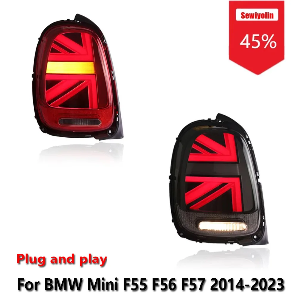 

Sewiyolin Car LED Tail Light Accessories For BMW Mini F55 F56 F57 2014-2023 DRL Brake Turn Signal Lamp Plug and Play