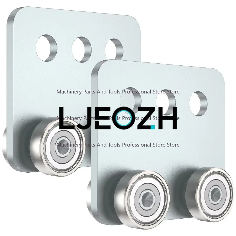 2pcs C40 Sliding Door Rails Sliding Door Wheel Slide Rail Pulley for 1-5/8 "Wide Channel Steel