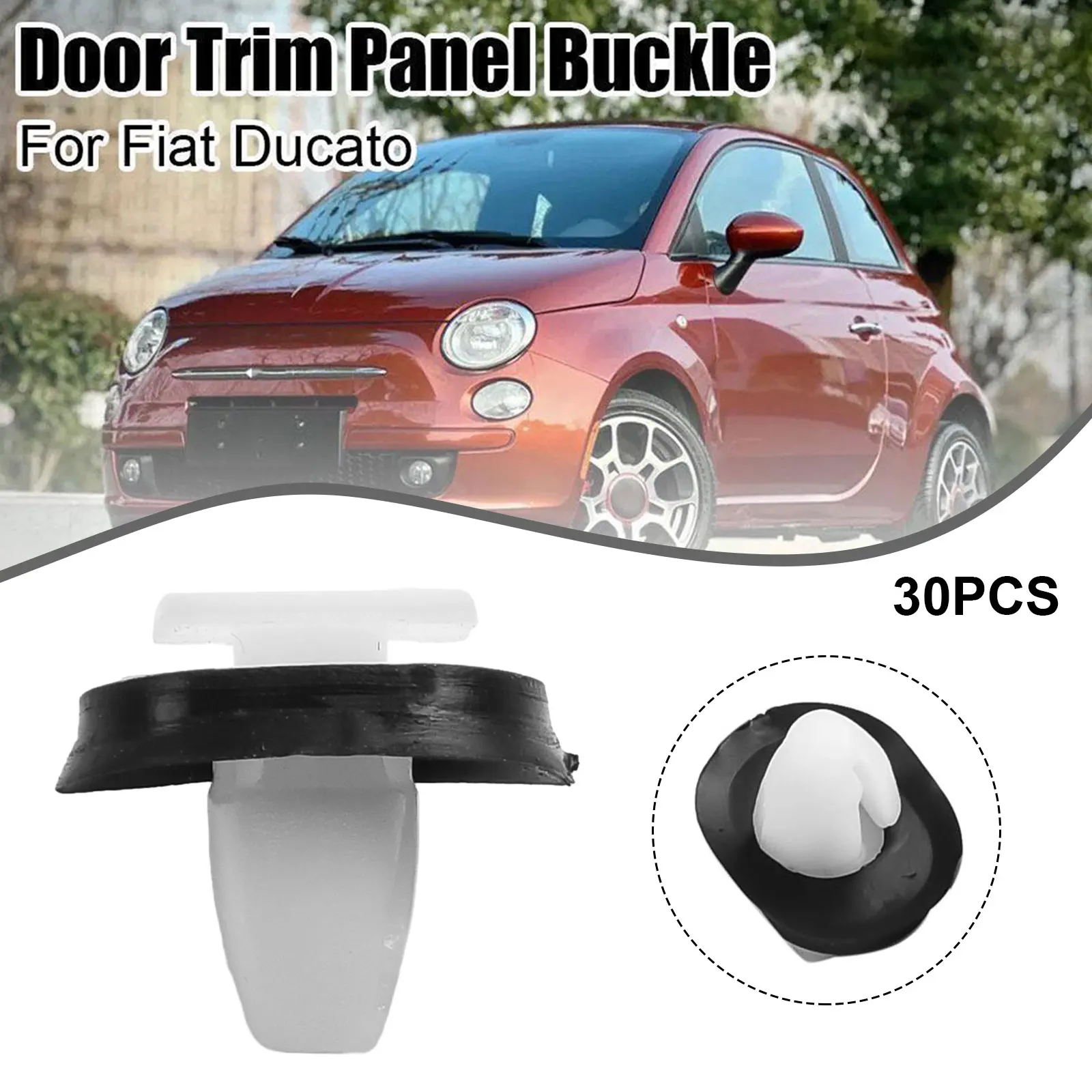 30Pcs Car Door Trim Panel Clips Car Parts For Fiat For Ducato 71728806 8565.43 856543 Hot Sale 30pcs Exterior Door Trim Clips