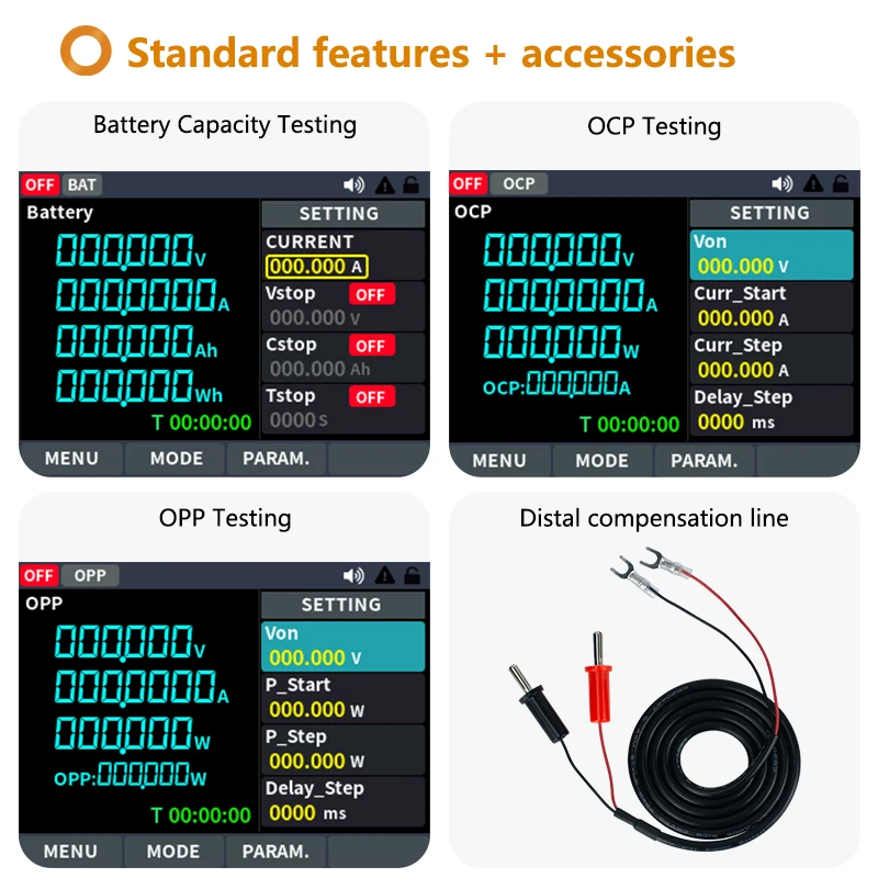 OWON Programmable DC Electronic Load OEL15 Series Digital Battery Capacity Tester 150V/300W OEL1515 15A OEL1520 20A OEL1530 30A