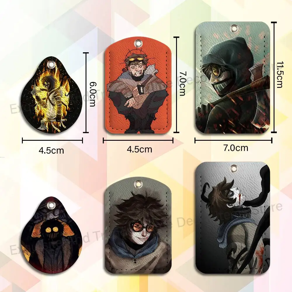 C-Creepypasta Ticci Toby Holder Keychain For  Work Card Bank Business Holder Student Card Protective Case Bus Card