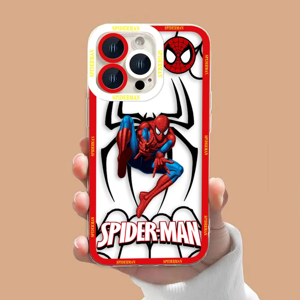 Etui na telefon Avengers Marvel Spider-Man przezroczyste do OPPO A98 A94 A92 A79 A78 A74 A60 A58 A57 A55 A53 A17 A16 A15 A9 A5 A3 A5X