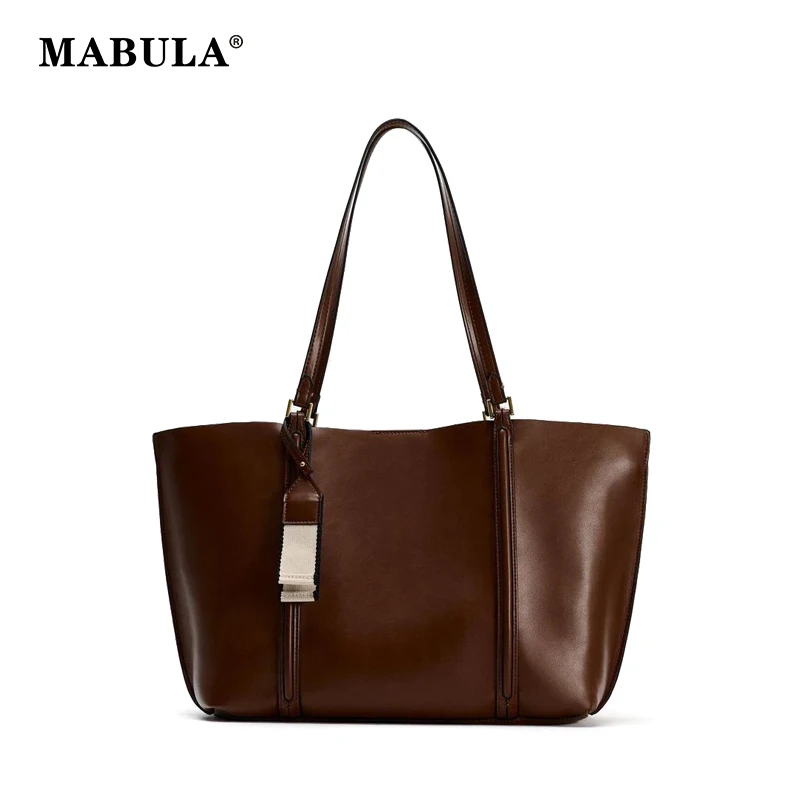 MABULA Fashion Tote Handbags PU Leather Bags for Women Large Capacity Shoulder Bag Top Handle Purse for Travel Shopping Bag