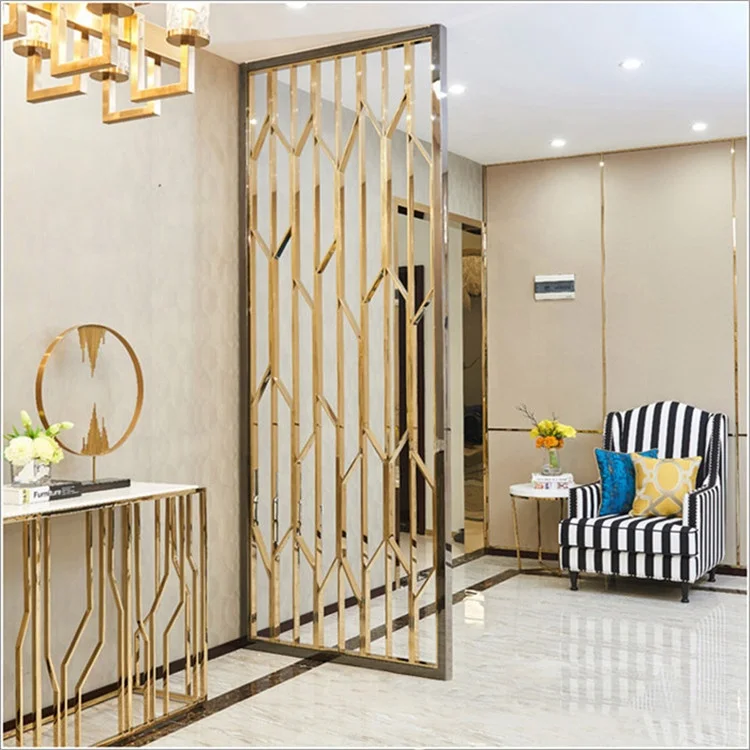 New Designs Fabricated Panel Decorative Partition Metal Screen Room Divider with Different Colours