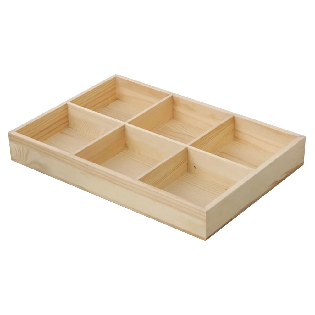 

Pencil Holder for Desk Acrylic Organizers 6-compartment Storage Case Paint Brush Crayon