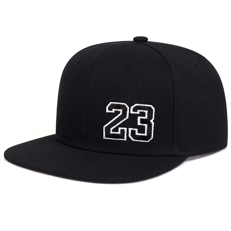 Unisex 23 Embroidery Hip-hop Hats Fashion Outdoor Adjustable Casual Baseball Caps Sunscreen Hat