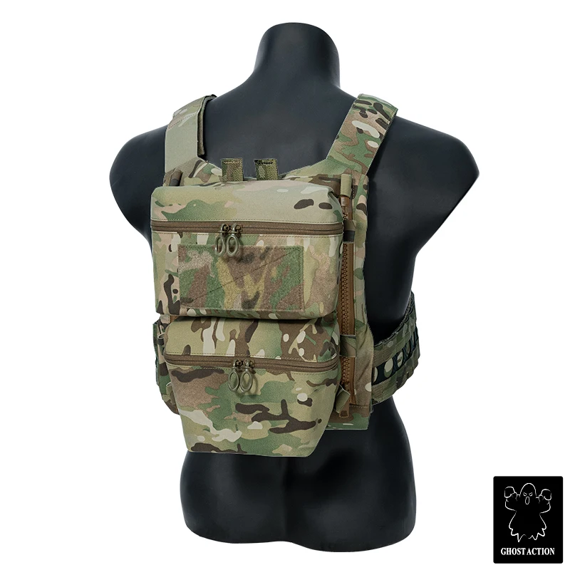 Ghost Action TACTICAL Back Panel Sub-package Double Pouch For FCPC