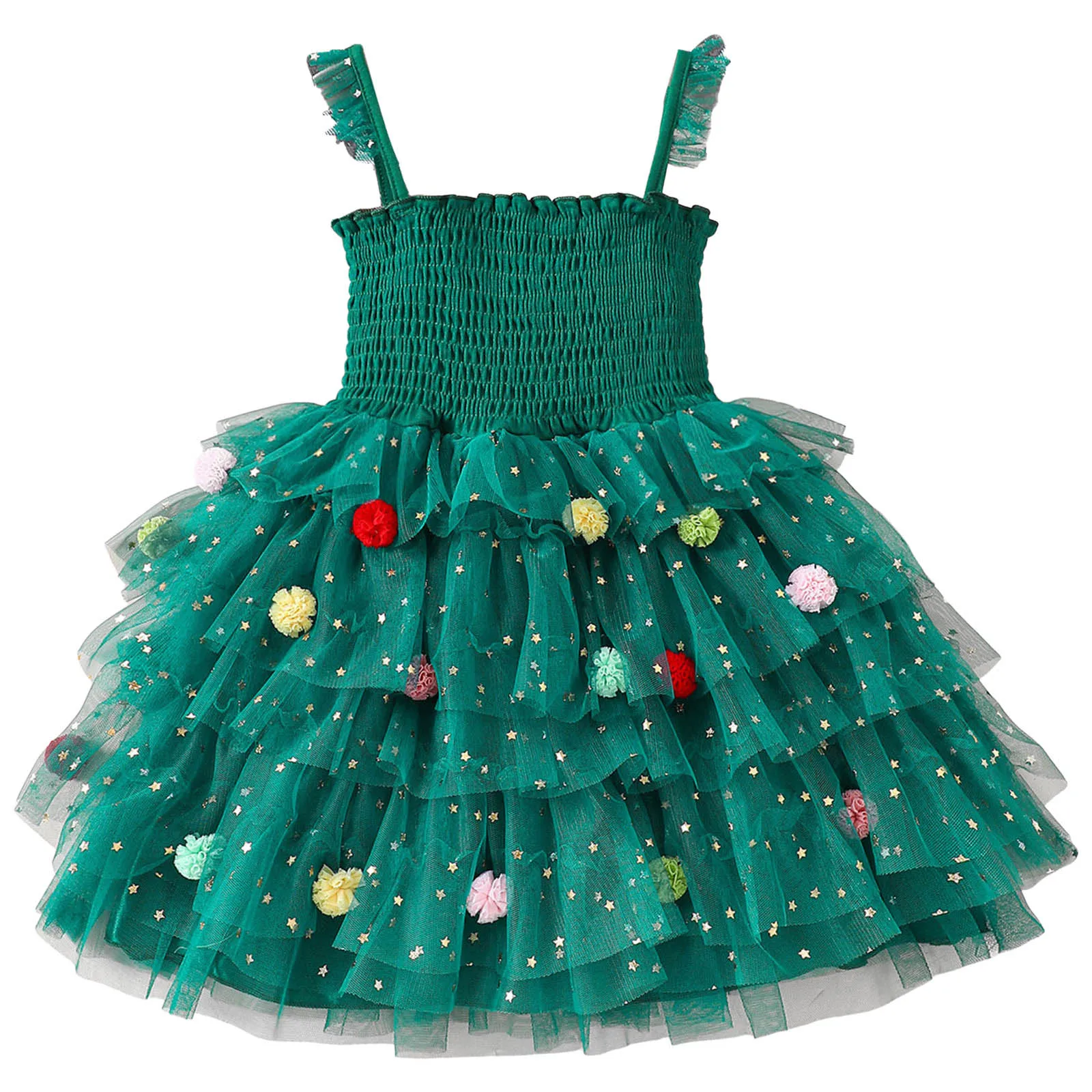 

Летнее платье для девочек, размер 8, платье с рождественской звездой для маленьких девочек, многослойное платье-пачка без рукавов, платье для больших девочек 16 лет