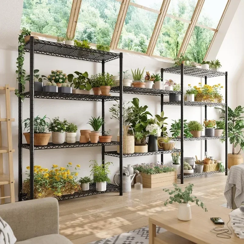 For Wire Shelving Rack 5-Tier Metal Shelving Unit Loads 1780LBS Adjustable Garage Shelving Heavy Duty Storage Shelves