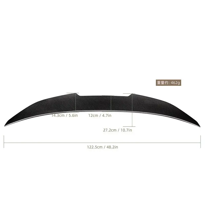 M4 Style Aggressive Carbon Fiber Rear Spoiler for BMW 3 Series G20 320 325 330 M3 G80 2019-UP Exterior Body Kit Back Boot Wing