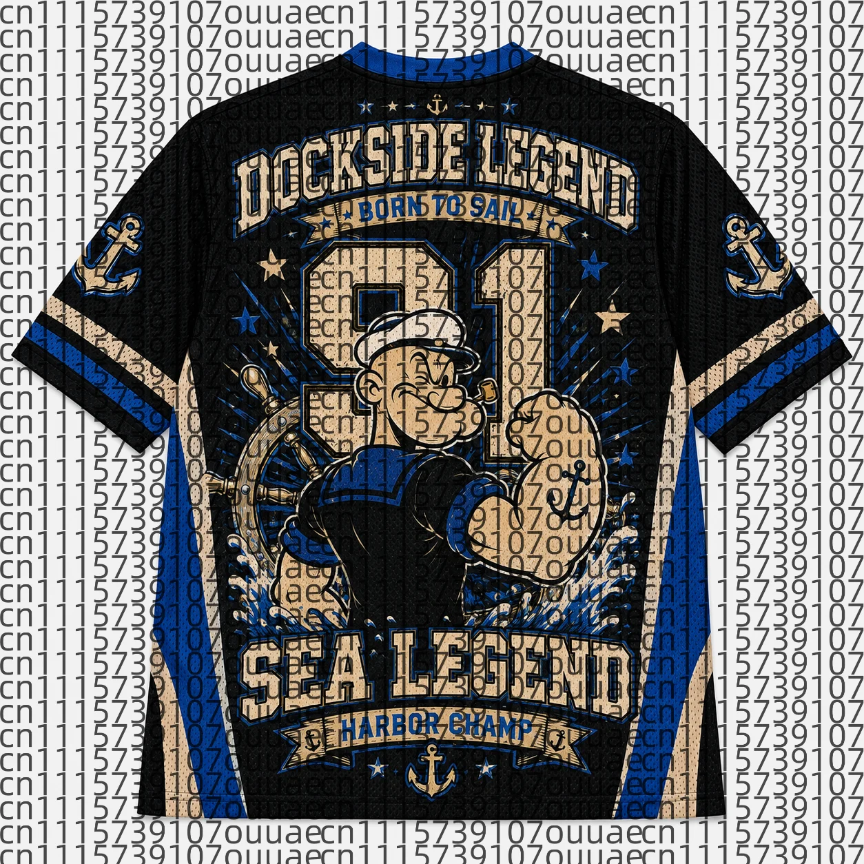 2026 Popular 80s Themed Sports Fashion Short Sleeved V-neck Mesh Streetwear Retro Band Movie Game Fan Gift T-shirt
