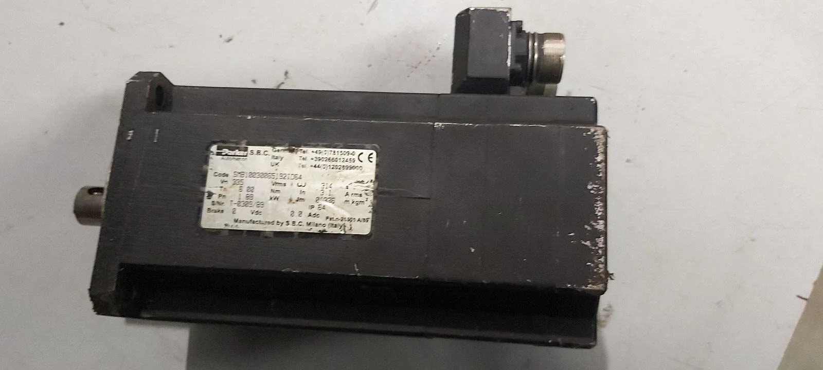 SMB10030065192D64-230 For Parker SMB10030065192D64-230 Servo Motor Used