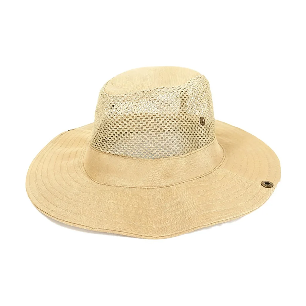 Unisexowy kapelusz typu bucket, regulowany, składany, oddychający kapelusz outdoorowy z szerokim rondem, idealny do codziennych spacerów, wędrówek i letnich aktywności