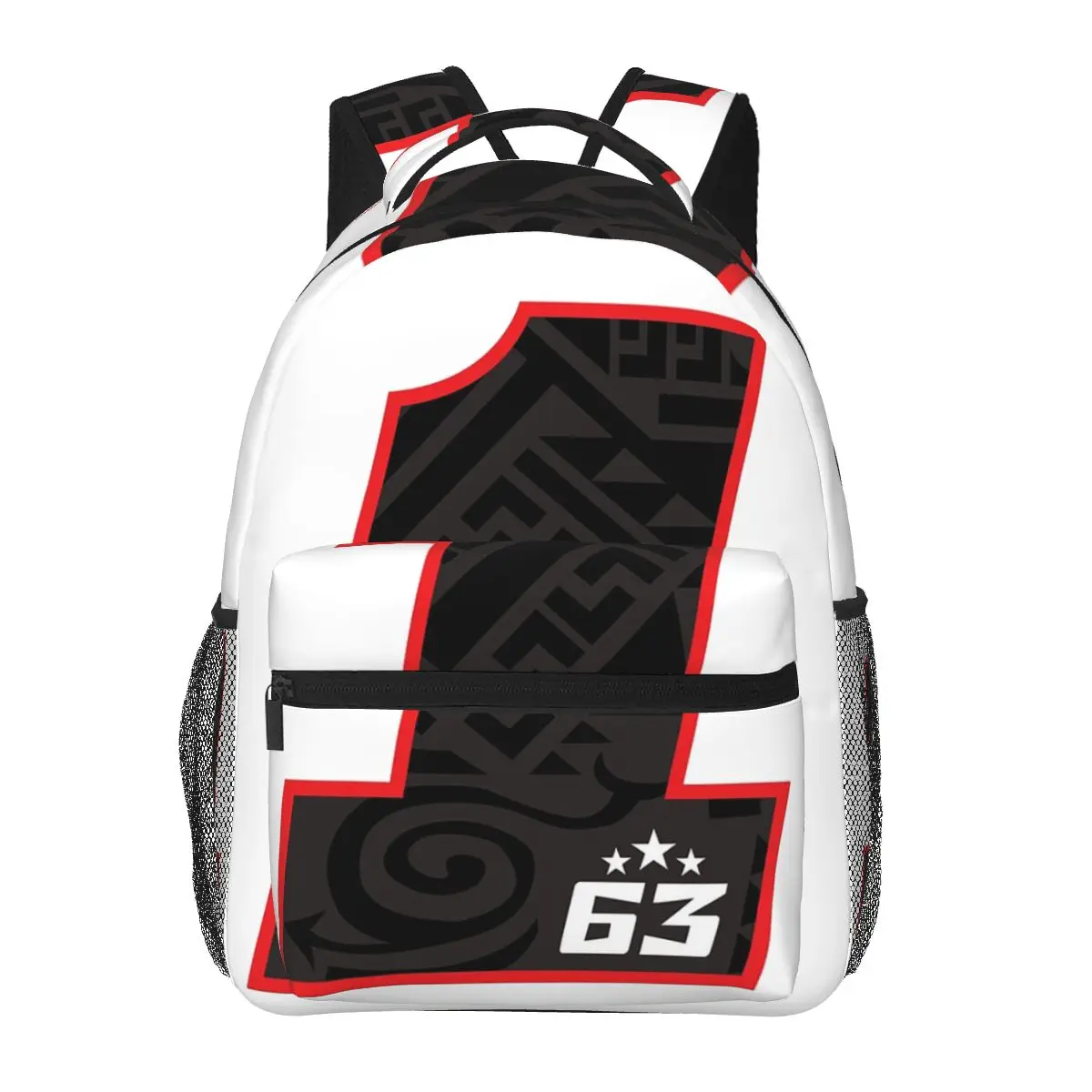 Pecco Bagnaia 63 バックパックホット販売デイパック大容量子供ランドセルスクールバッグショルダーバッグ男性女性のための