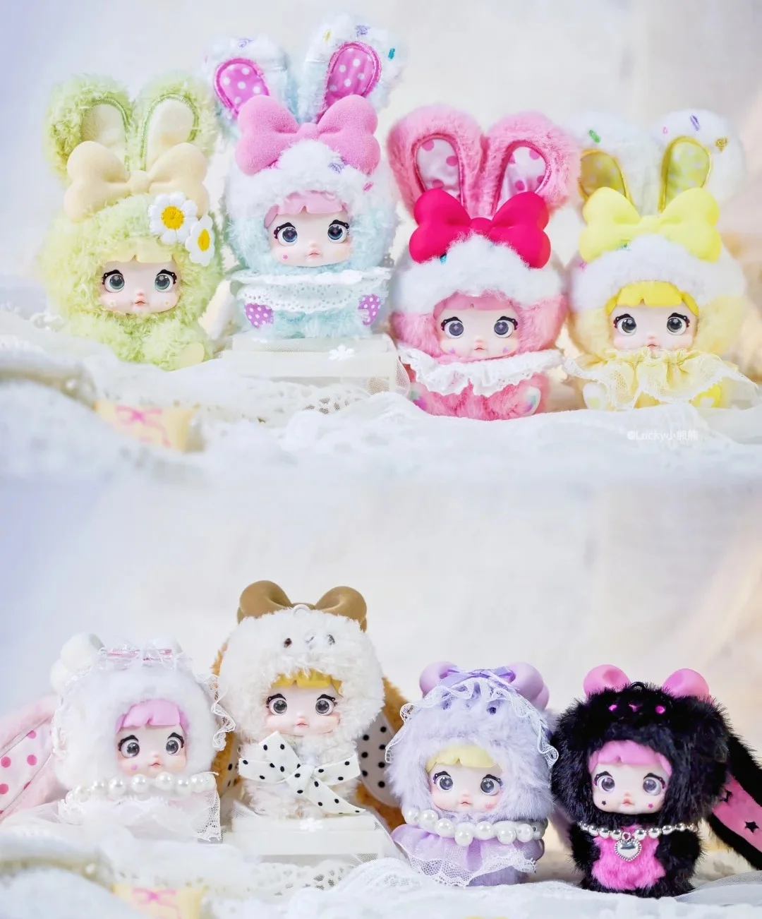 

Genuine In Stock Nommi Baby V2 Sweetheart Bunny Series Vinyl Blind Box Plush Vinyl Doll Pendant Bag Decoration Tide Girls Gift