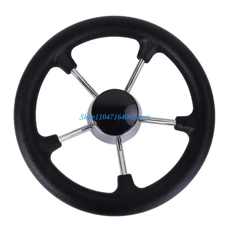 y1gd 11in 5 Spoke Boat Destroyer Steering Wheel with Foam Stainless Steering Wheel