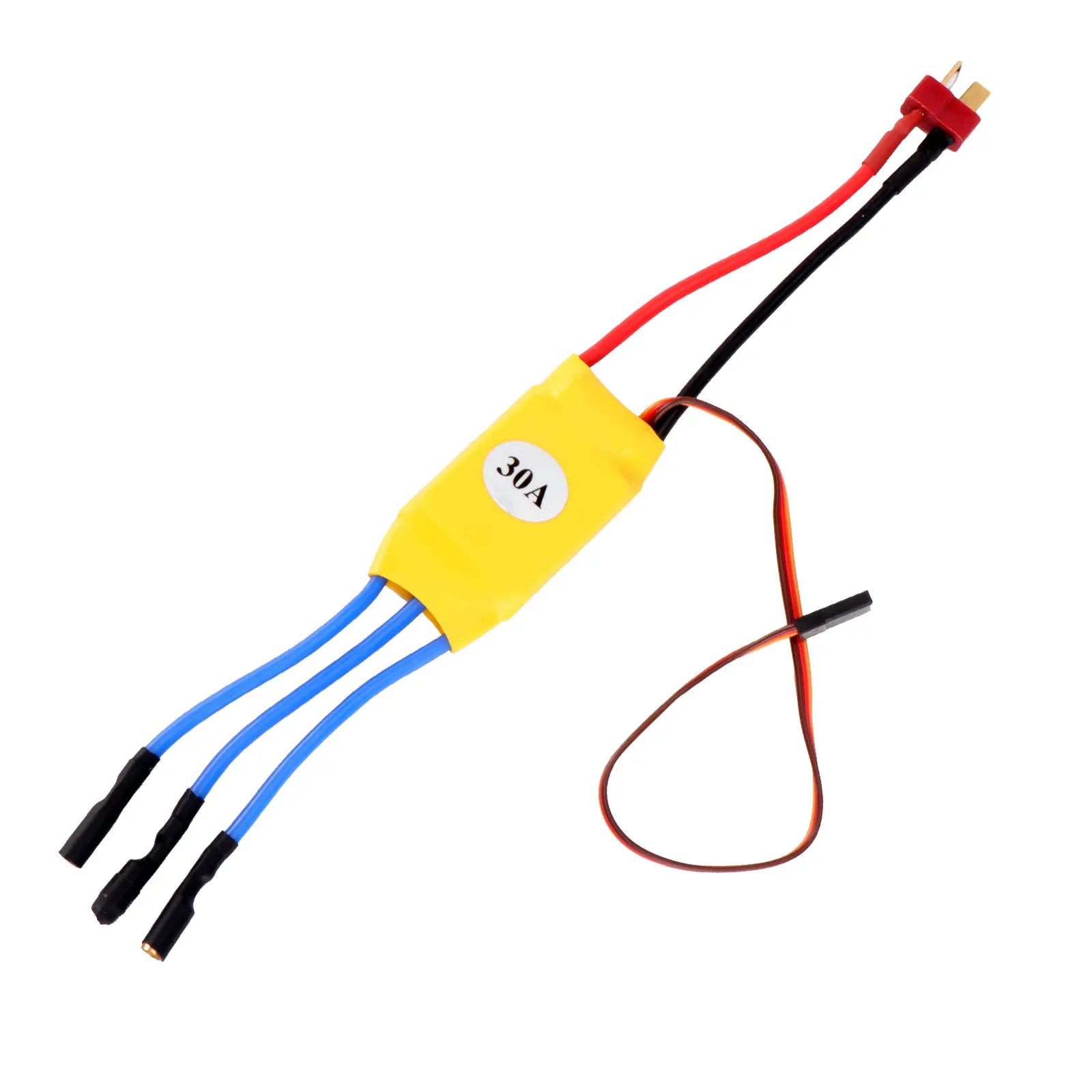 

Esc Controller 45*24*11Mm 30A Continuous 40A Burst 5V 1A Compatible With 400-450 Helicopters Quad Rotor 30A