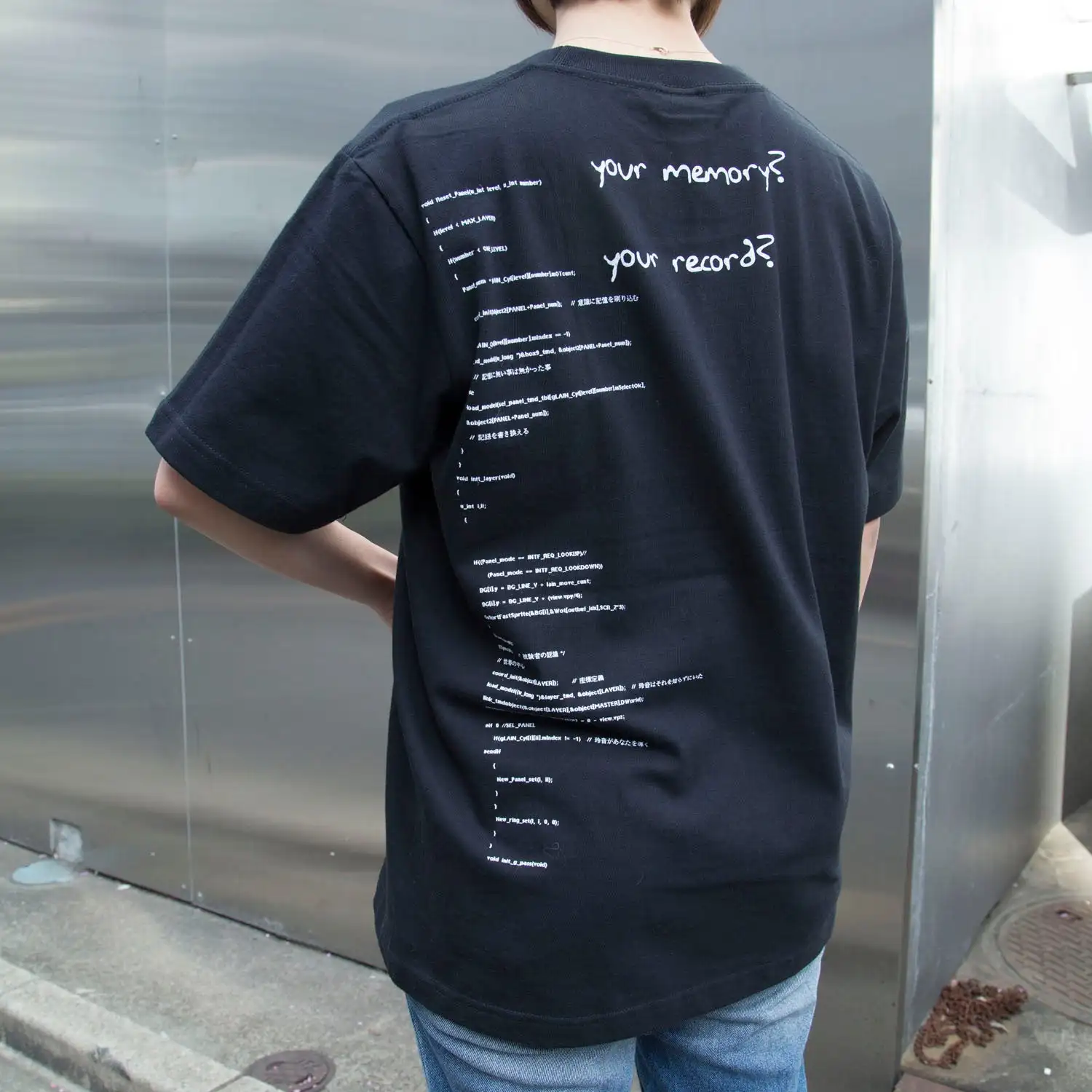 Serial Experiments Lain T-shirt Women Men Classic Anime Graphic Tee Shirt Oversize Y2k Short Sleeve Hip Hop Cotton Loose T-shirt