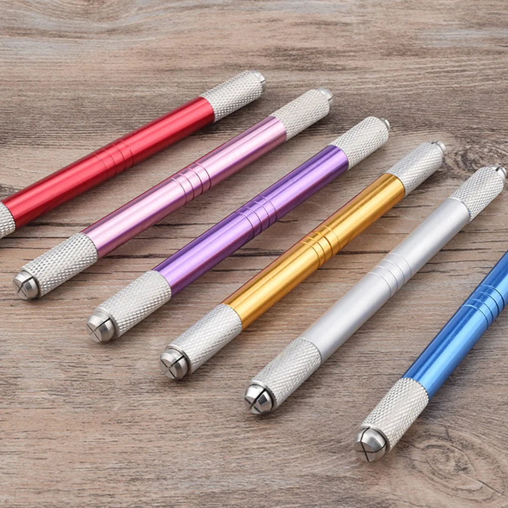 

7Pcs Professional Eyebrow Tattoos Pen Smooth Handle Comfortable Grip Manual Embroidery Pencil for Tattooing Eyebrow Tattoos Pen