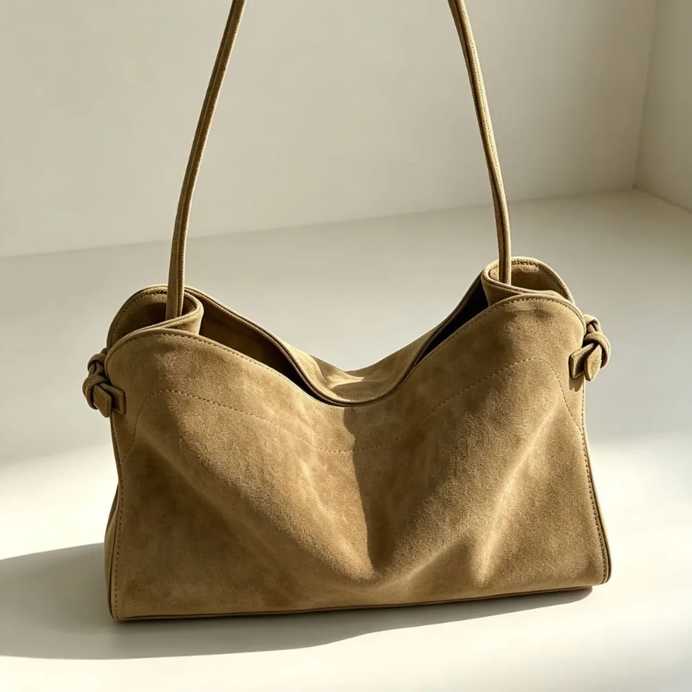 Frosted Cowhide 2026 Early Autumn New Women's Bag Niche Design Shoulder Bag Leather Underarm Texture Unique Fashion Simple