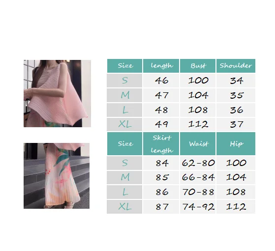 Dress women\'s summer new pleated pink fantasy small fresh and gentle temperament irregular vest color overskirt two-piece suit