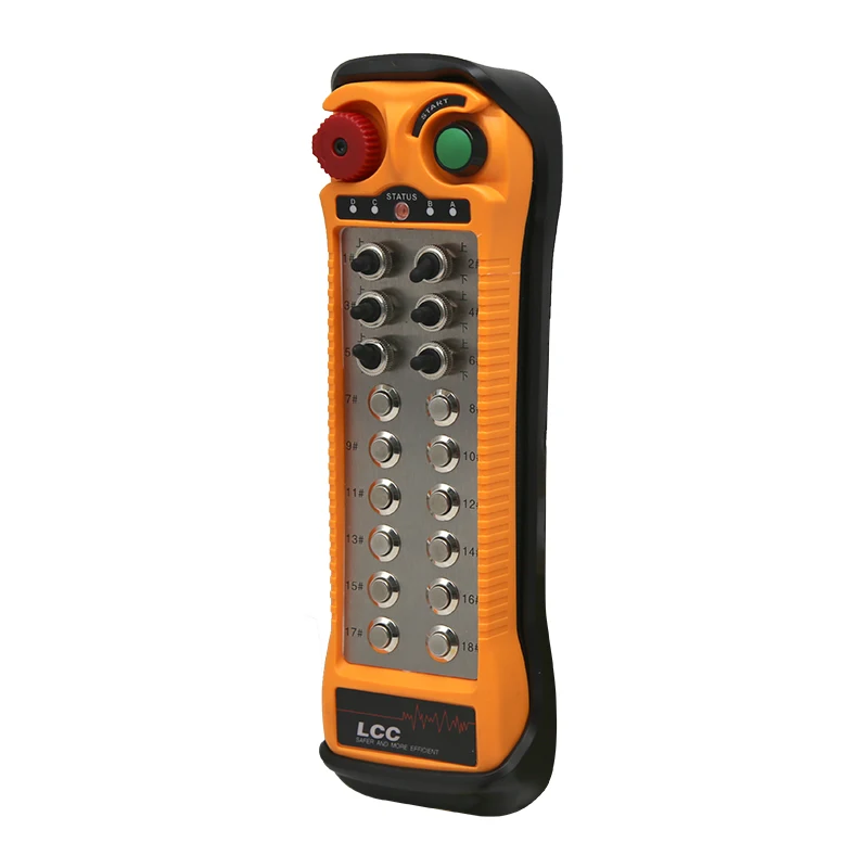 XDAS24-C Industrial Wireless Remote Control Transmitter Receiver Silver Push Button Switch
