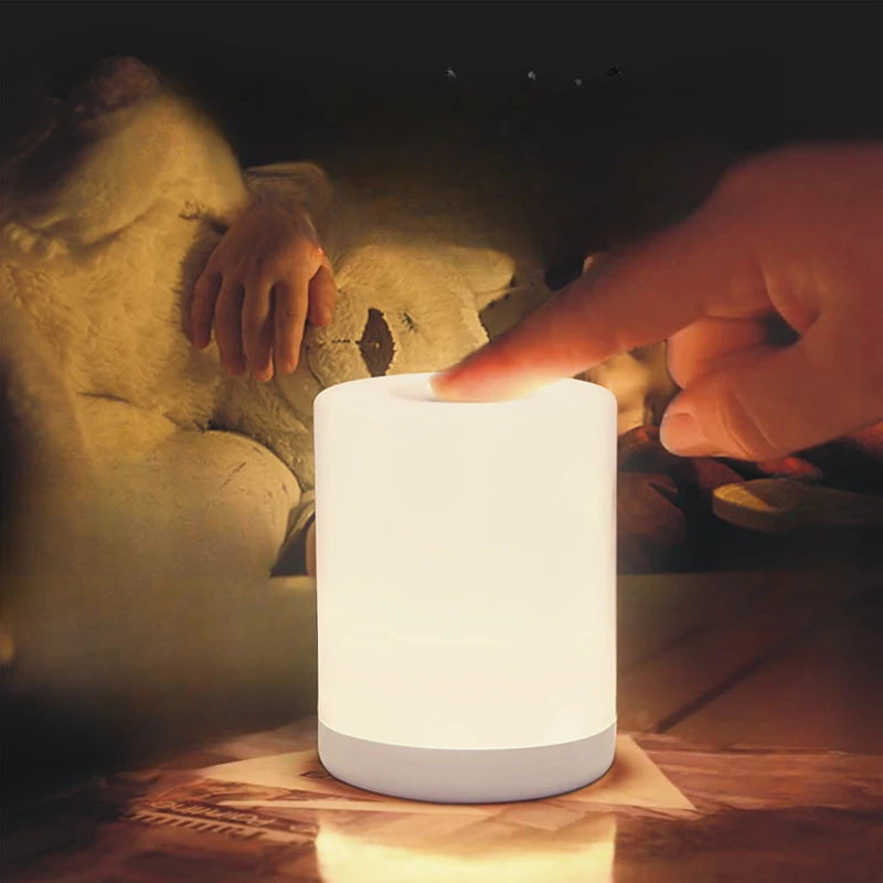 Touching The Bedside Small Night Light Wireless Eye Protection Baby Feeding Device Night Up Toilet Tap Light