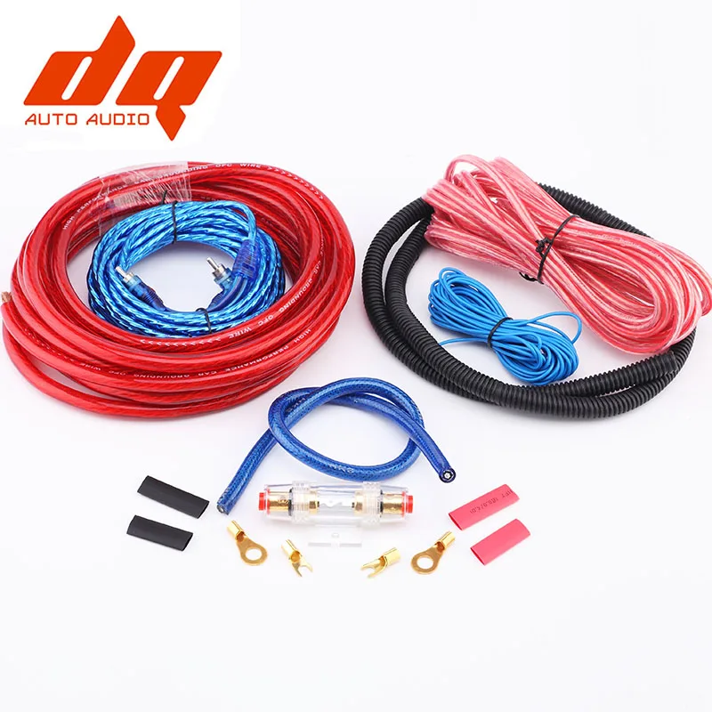 

New 1500W 4GA Car Audio Wires Cable Wiring Amplifier Subwoofer Speaker Installation Kit 4GA Power Cable 60 AMP Fuse Holder