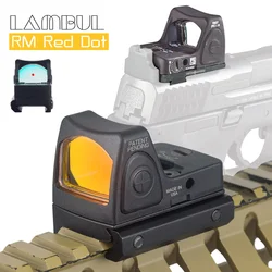 Mira red dot RM Ajustable para riel de pistola Glock óptica metálica