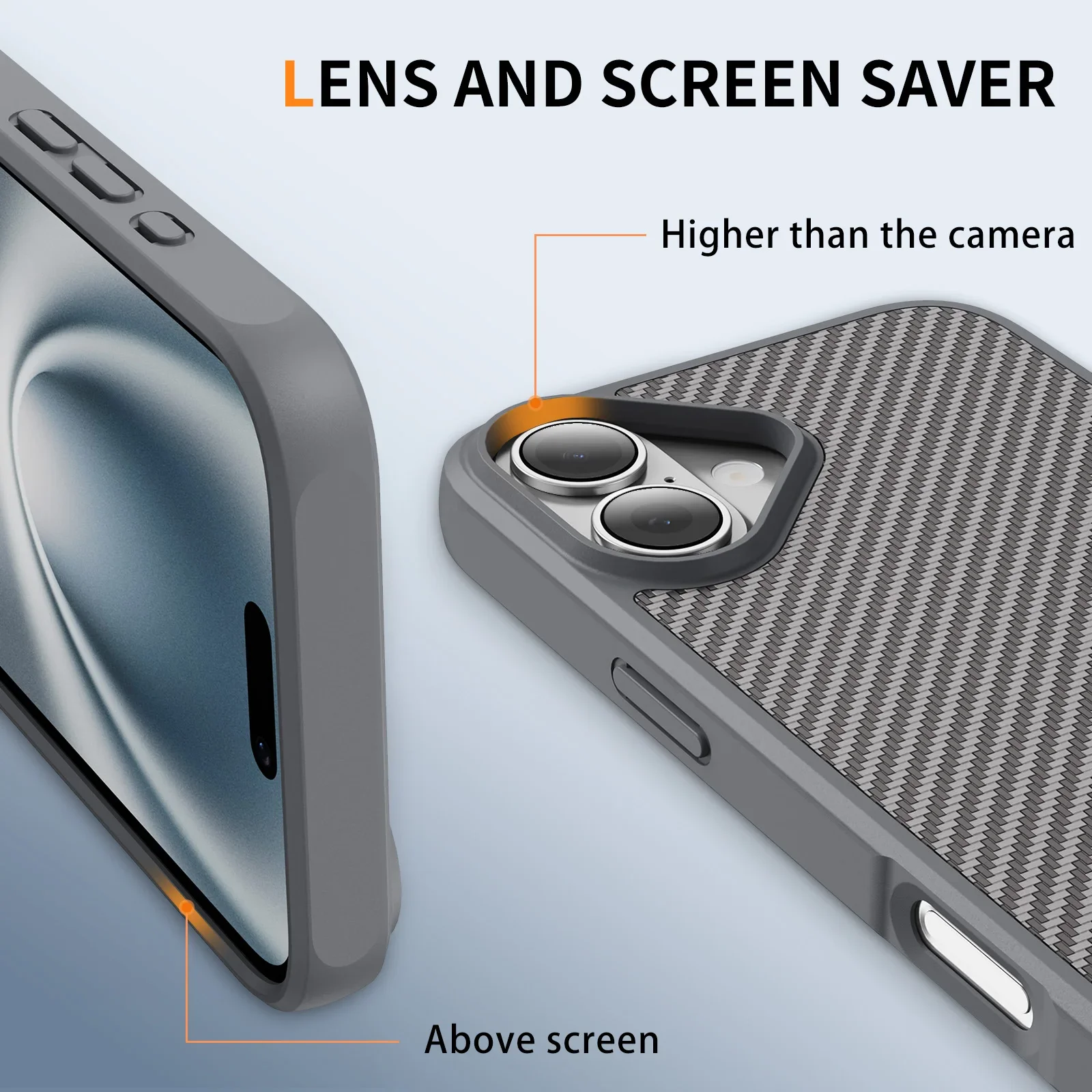 เคสกันกระแทก iPhone 17 ลายคาร์บอนไฟเบอร์ สำหรับ iPhone 17 Pro Max 17 Air Pro Plus iPhone17 iPhoneIphonePhone Bag