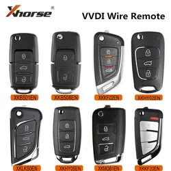 1pcs Xhorse VVDI2 Wire Remote Key XKB501EN/XKB508EN/XKKF02EN Car Keys for VVDI Key Tool Car Key Cloner Car Remote Control Key