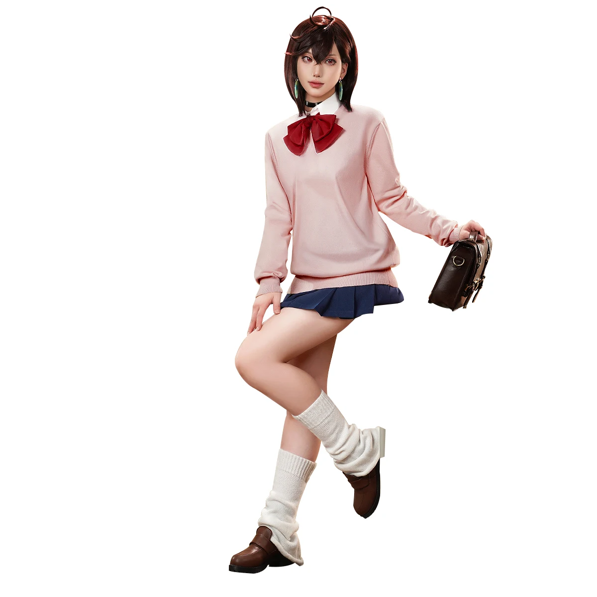 2025 مومو أيأسه تأثيري حلي شعر مستعار أنيمي Dandadan لجميع القديسين عيد الميلاد لعب الأدوار حفلة لعبة هزلية حجم S-XL جديد في المخزون