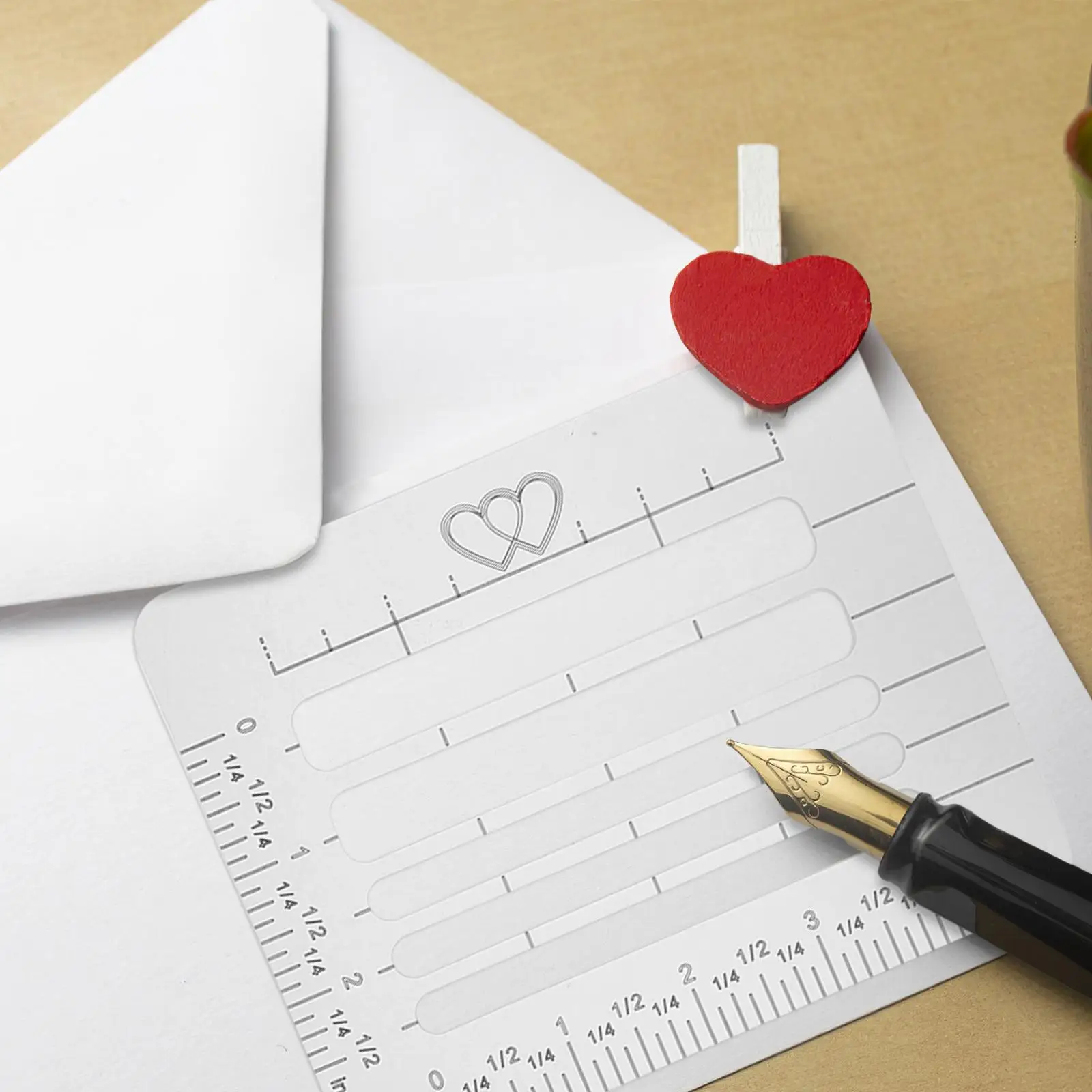 4pcs Address Envelope Stencil Template Envelope Guide Writing Stencil Template Lines B6 DL ZL C5 Premium PP