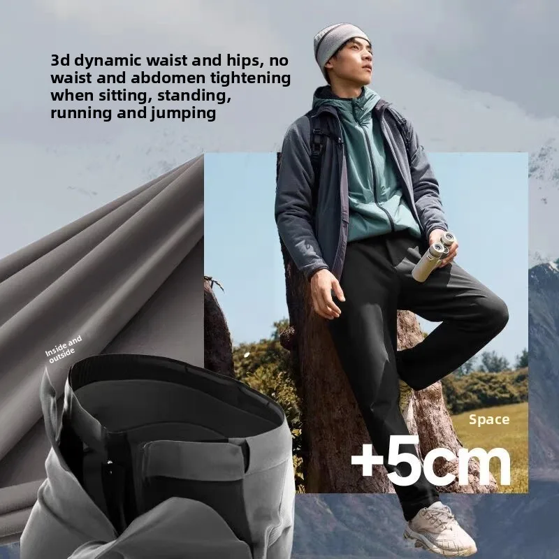 

Banana Le Men's Outdoor Hiking Mountain Climbing Long Pants Casual Sports Straight Leg Trousers Wear to Negative Ten Deees