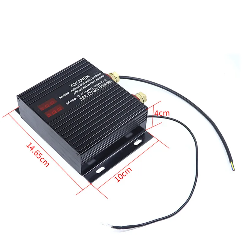 150A 200A doppio interruttore di isolamento della batteria Universal Car Smart Dual Control 12V/24V relè sensibile alla tensione per ATV, UTV, RV,