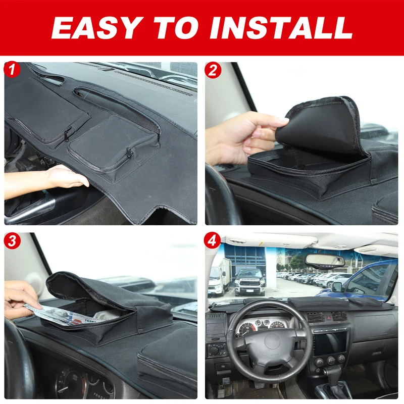 For Hummer H3 2005-2009 Sheepskin Car Dashboard Organiser Mat Storage Pad Stowing Tidying Organiser Accessories