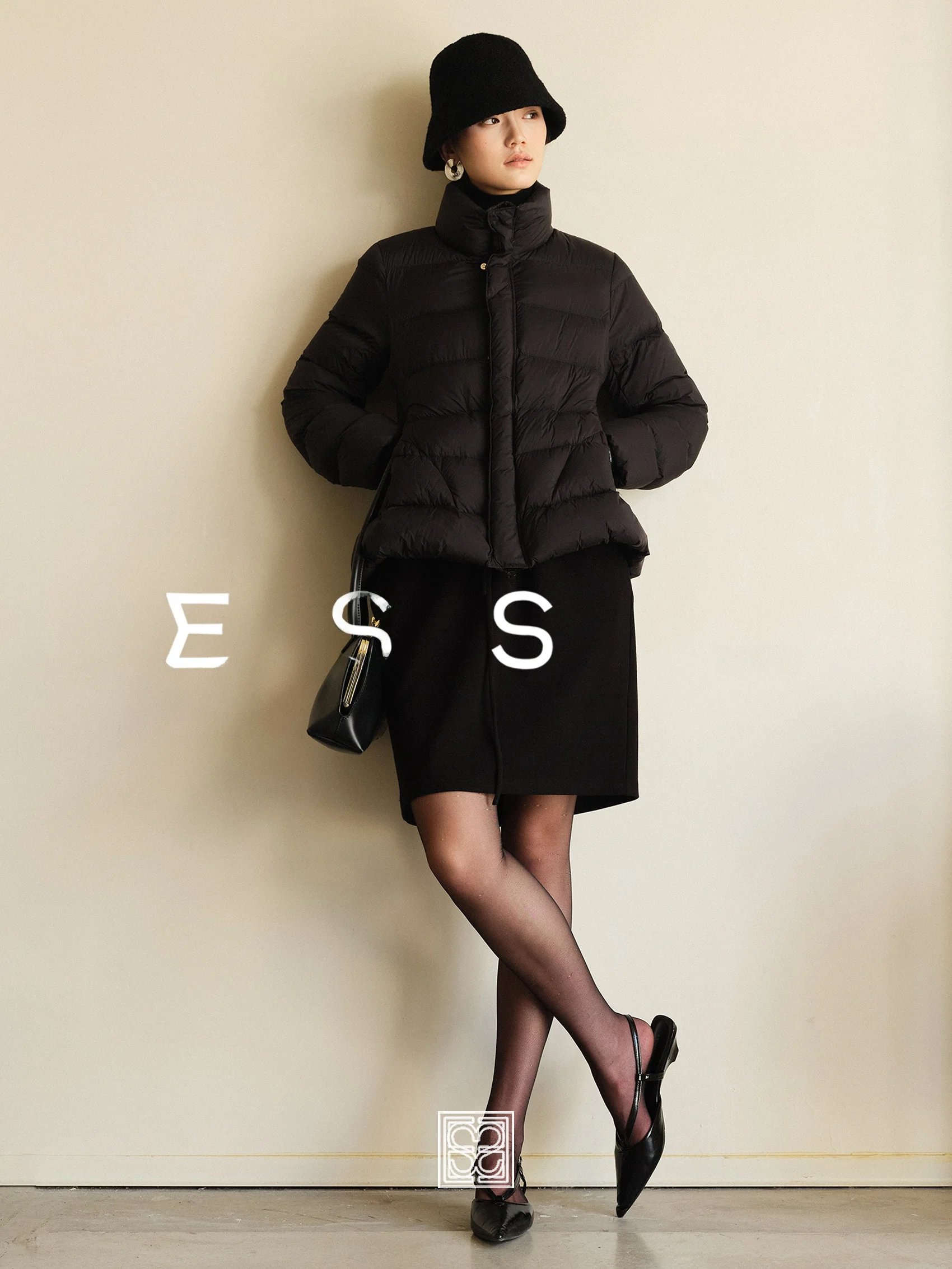 

life 2025 Audrey New Sle Lightweight Stand Collar Women's down Jaet Pure Color Windproof Cold Resistant Nylon Fabric