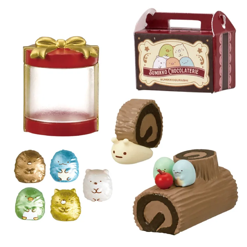 Re-Ment Chocolate Shop Dessert Personaggio d'azione animato Modello Giocattolo Regalo di compleanno Gioco di moda Decorazione da tavolo Scatola cieca