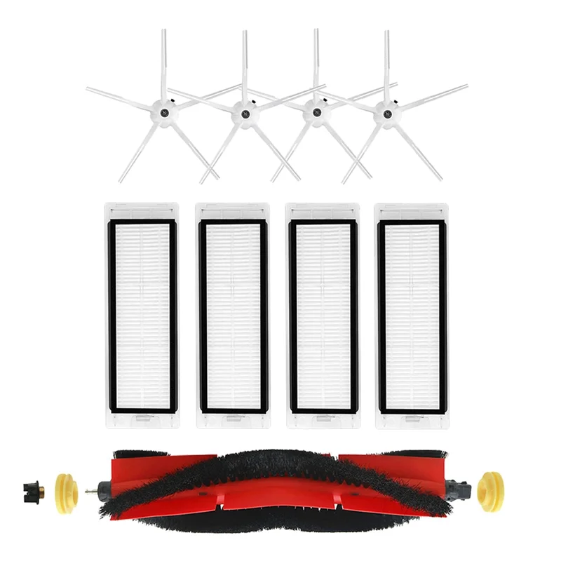 Replacement Parts Main Brush Side Brush HEPA Filter for Roborock S4 S5 S50 S51 S55 Robot Vacuum Cleaners Accessories