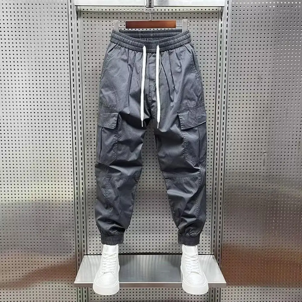 2024 Mode Frühling Herren Cargo hose Männer Jogger lässige Baumwoll hose Hip Hop Band männliche Hose