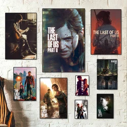 The Last of Us Part II -Game Poster Joel - Ellie HD Print Canvas Painting Wall Art Picture for Club Living Gamer Room Home Decor